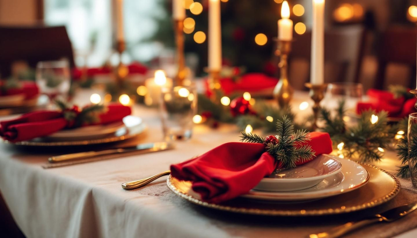 Comment créer une atmosphère magique avec votre linge de table pour Noël ?